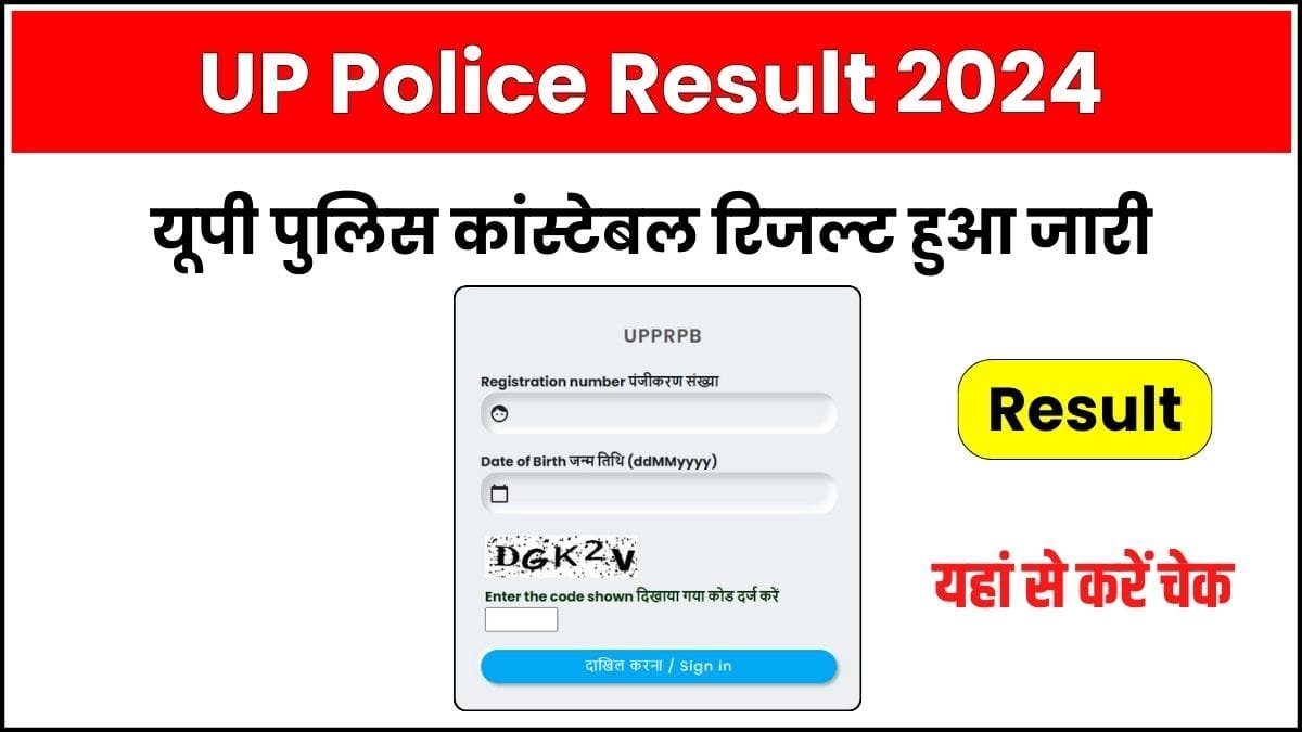 Up Police Constable Result